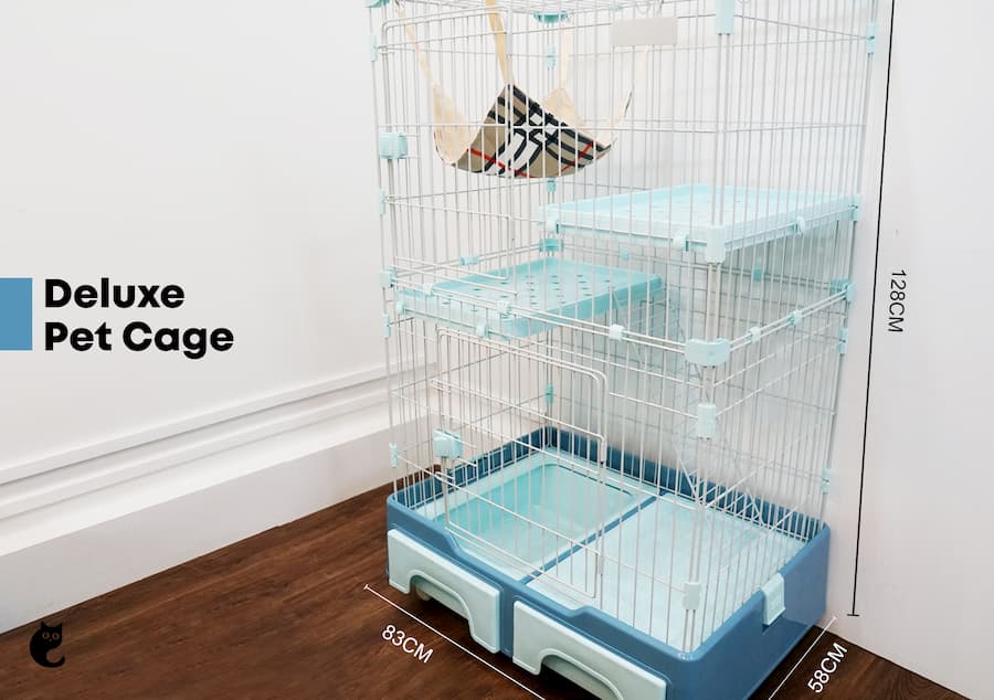 Deluxe Cat Cage for Multi-Cat Household